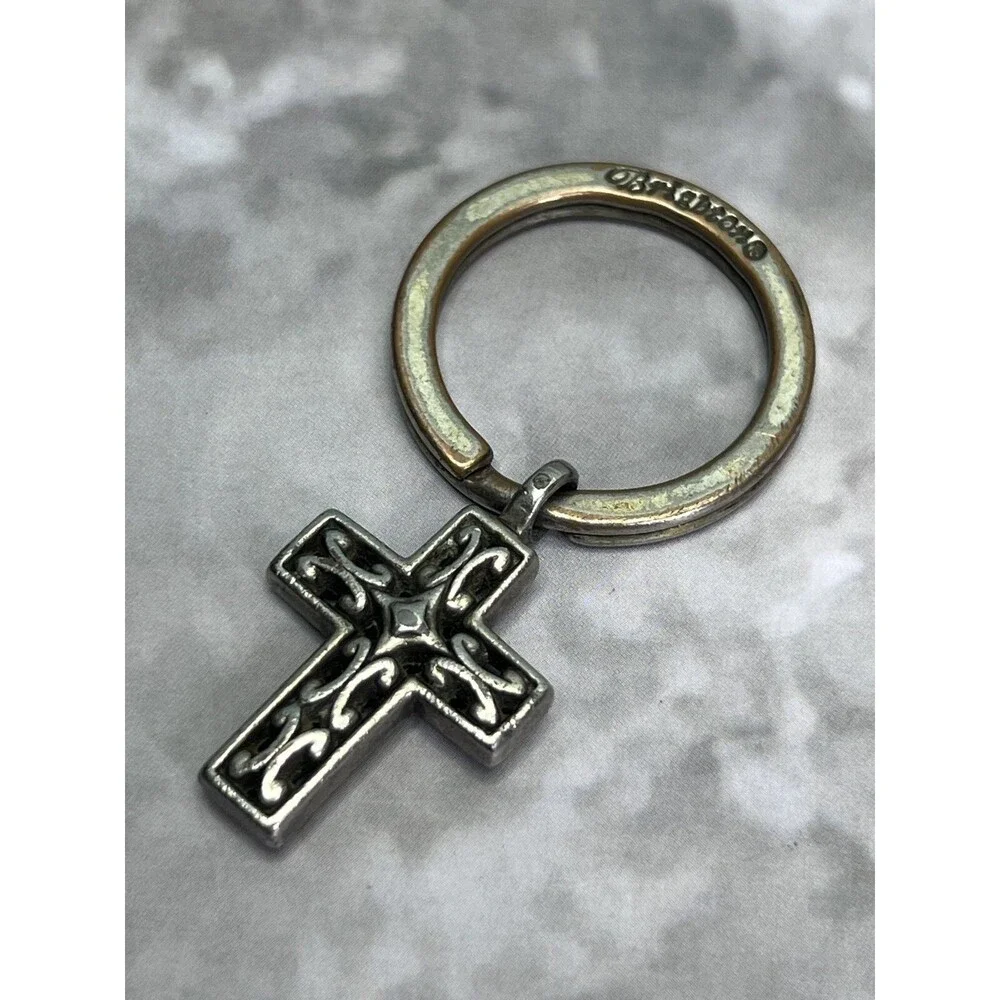 Brighton Cross Christian Catholic Religious Vintage Keychain Keyring